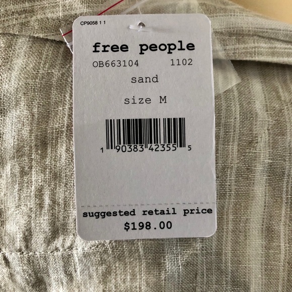 FREE PEOPLE LINEN JACKET/PANTS SUIT NWT - Picture 4 of 8